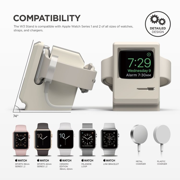 W3 Stand for Apple watch - White