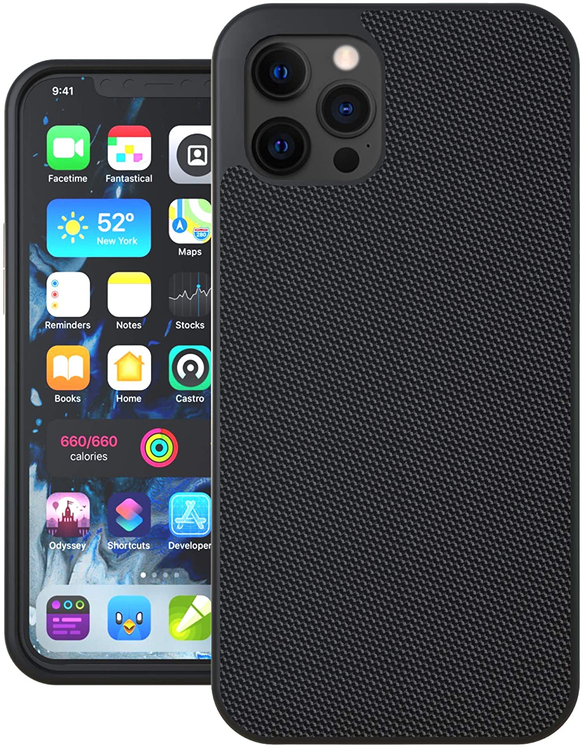 Evutec iPhone 12 Pro Max Ballistic Nylon Case with AFIX+ Mount