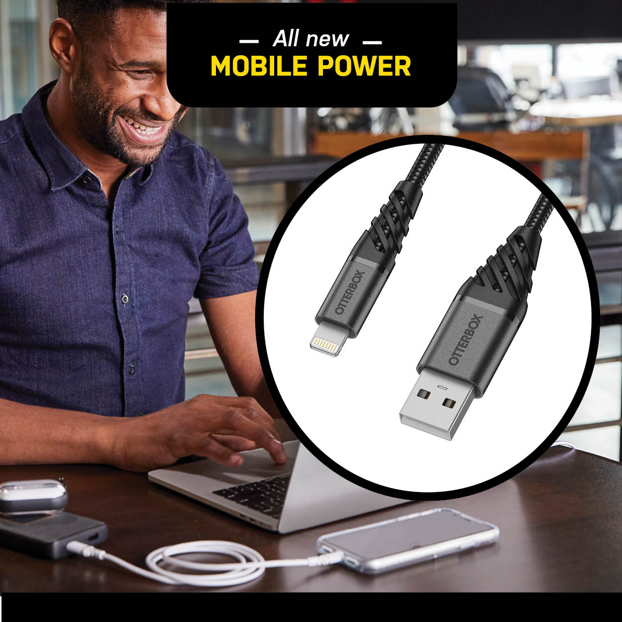 Otterbox Lightning to USB-A Cable - Premium 2 Meter