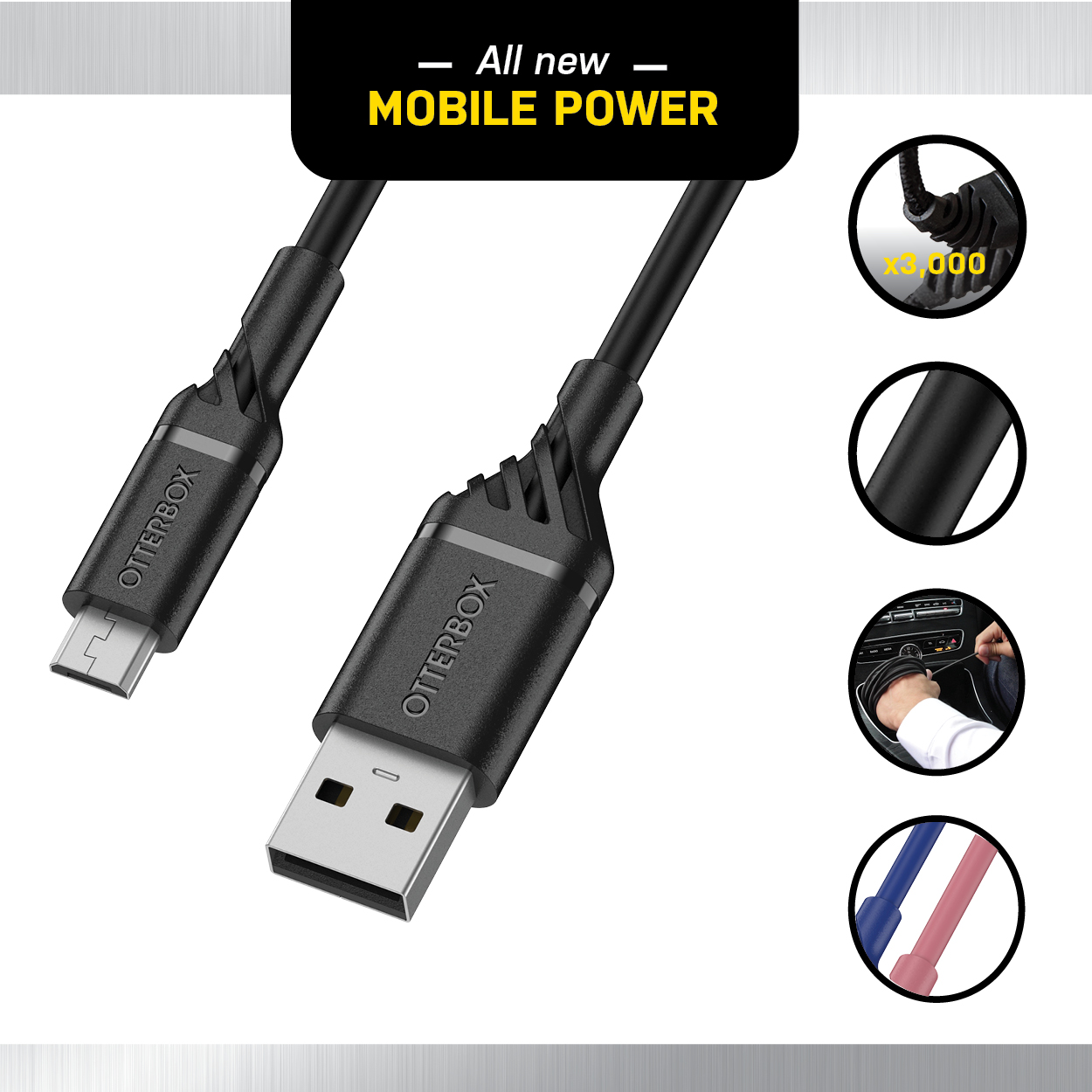 OtterBox Micro-USB to USB-A Cable - Standard 1 Meter