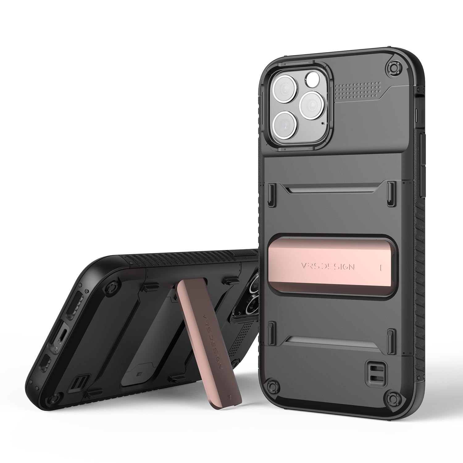VRS iPhone 12 / iPhone 12 Pro Design Quickstand Case