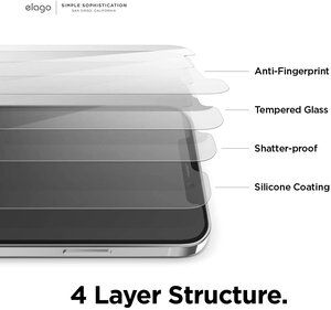 Elago iPhone 12 Pro Max Tempered Glass + Screen Protector