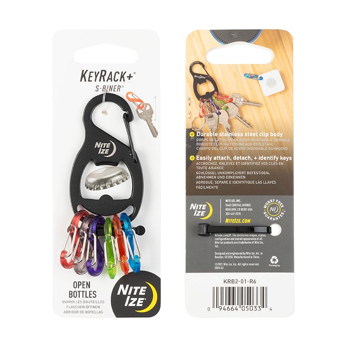 Niteize KeyRack+™ S-Biner® - Black