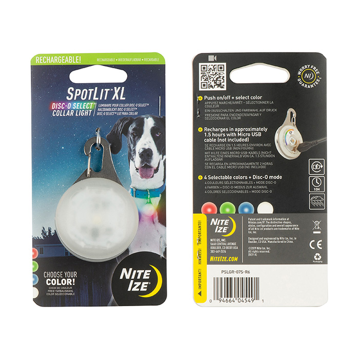 NiteIze SpotLit® XL Rechargeable Collar Light - Disc-O Select™