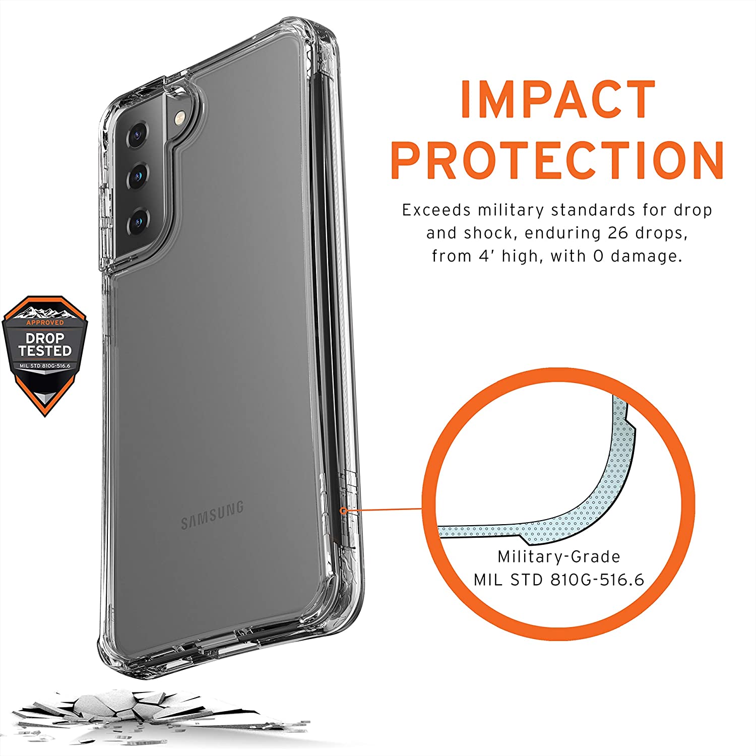 UAG Samsung Galaxy S21 Plus Plyo Case - Ice