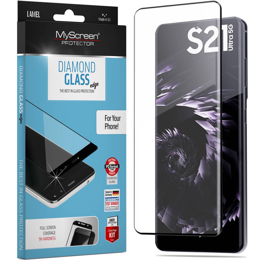 MyScreen DIAMOND GLASS edge3D Black-S21 Ultra