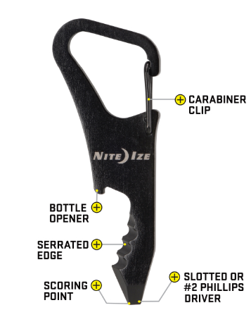 NiteIze DoohicKey® ClipKey Key Tool - Black