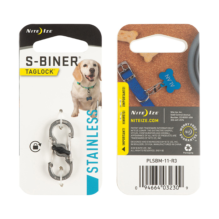 NiteIze S-Biner TagLock Stainless