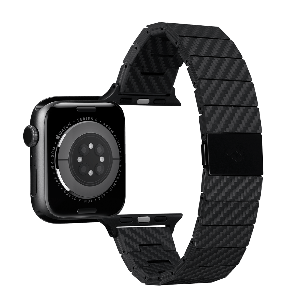 Pitaka Apple Watch 42/44mm Modern Link Bracelet Band - Carbon Fiber