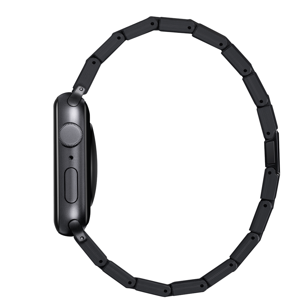 Pitaka Apple Watch 42/44mm Retro Link Bracelet Band - Carbon Fiber 