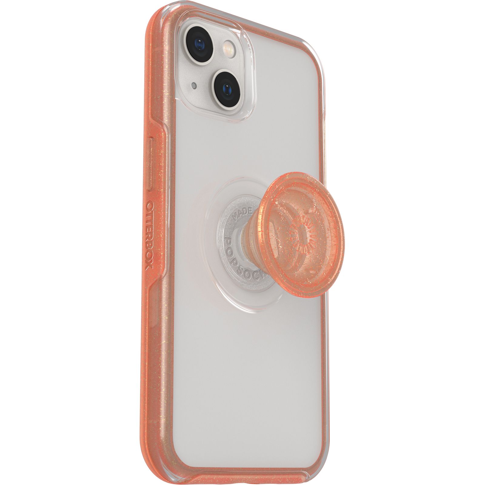 OtterBox iPhone 13 Otter+Pop Symmetry Clear Case - Clear / Coral