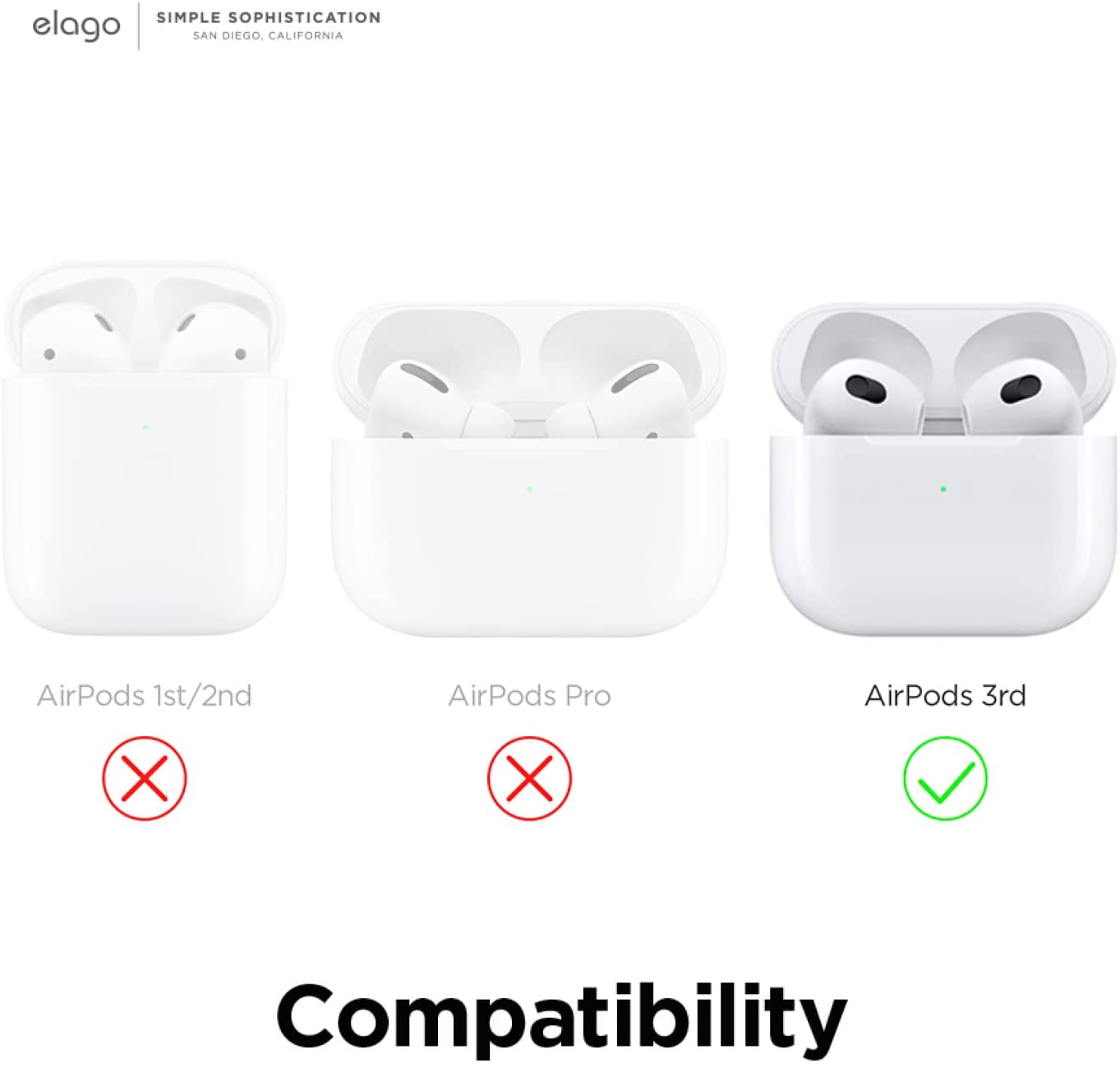 Elago AirPods 3 AW3 Case - Classic White