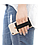 Sinjimoru Phone Grip Credit Card Holder with Flap Sinji Pouch B-Flap - Black