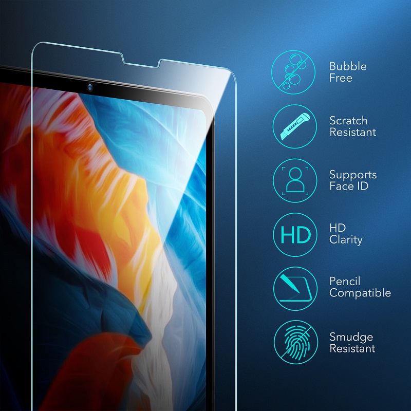 ESR iPad Pro 12.9 2022/2021/2020/2018 Premium Tempered Glass Screen Protector 