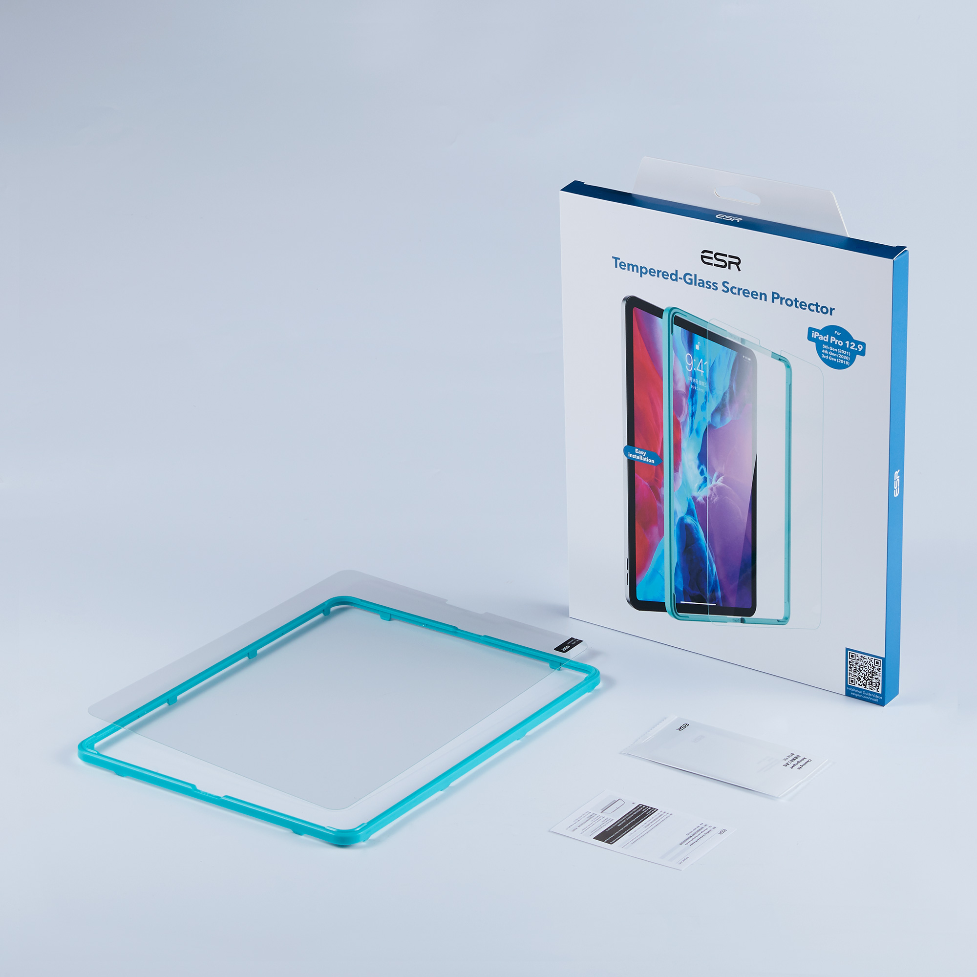 ESR iPad Pro 12.9 2022/2021/2020/2018 Premium Tempered Glass Screen Protector 