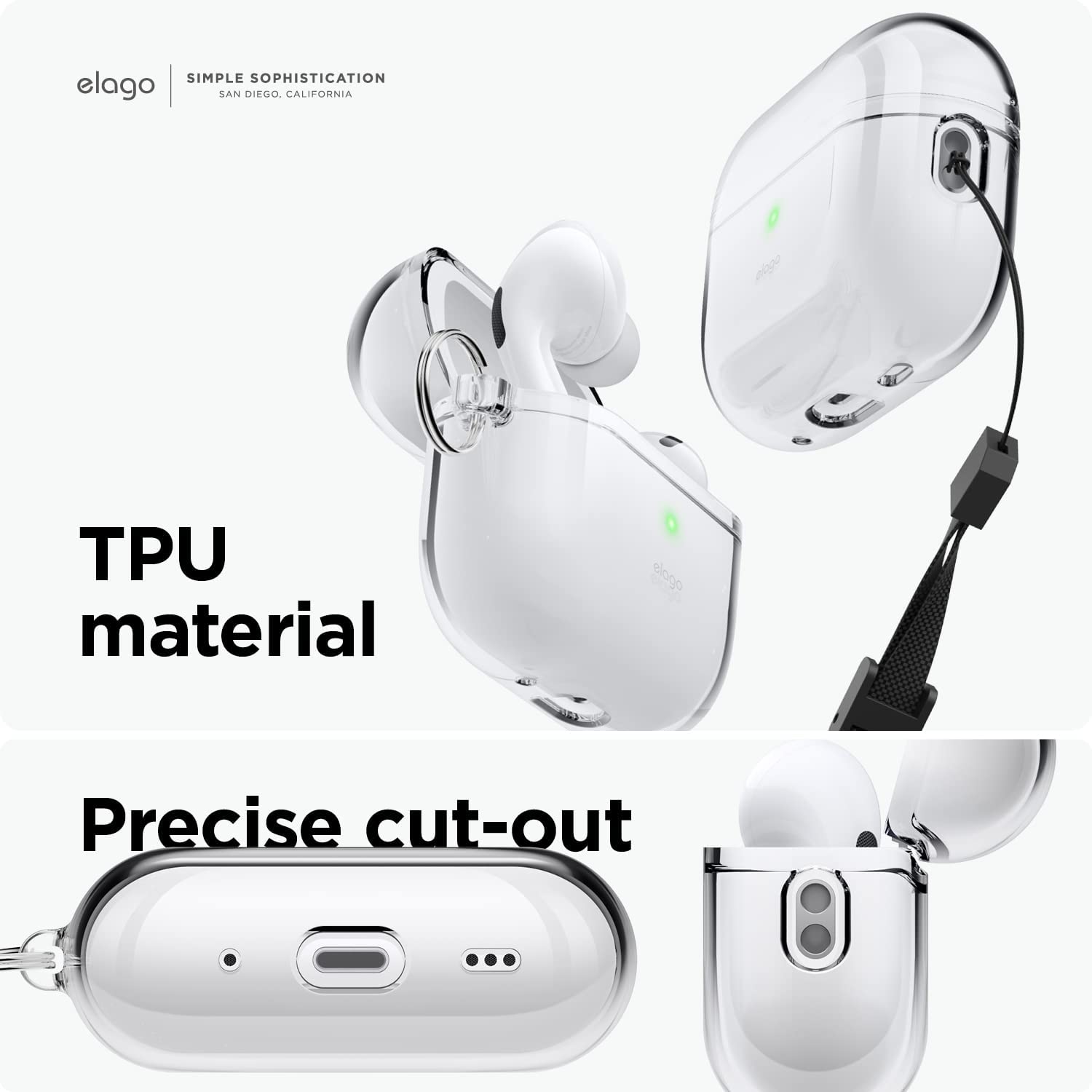 Elago AirPods Pro 1&2 Clear Hang Case - Transparent