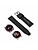 Police Apple Watch Ultra/45/44/42mm, Smart Watch 22mm Pyramid Leather SS Strap