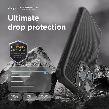Elago iPhone 15 Pro Max Magnetic Armor Case - Black