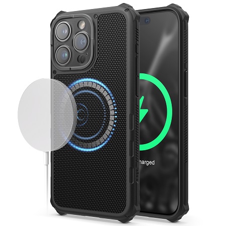 Elago iPhone 15 Pro Max Magnetic Armor Case - Black