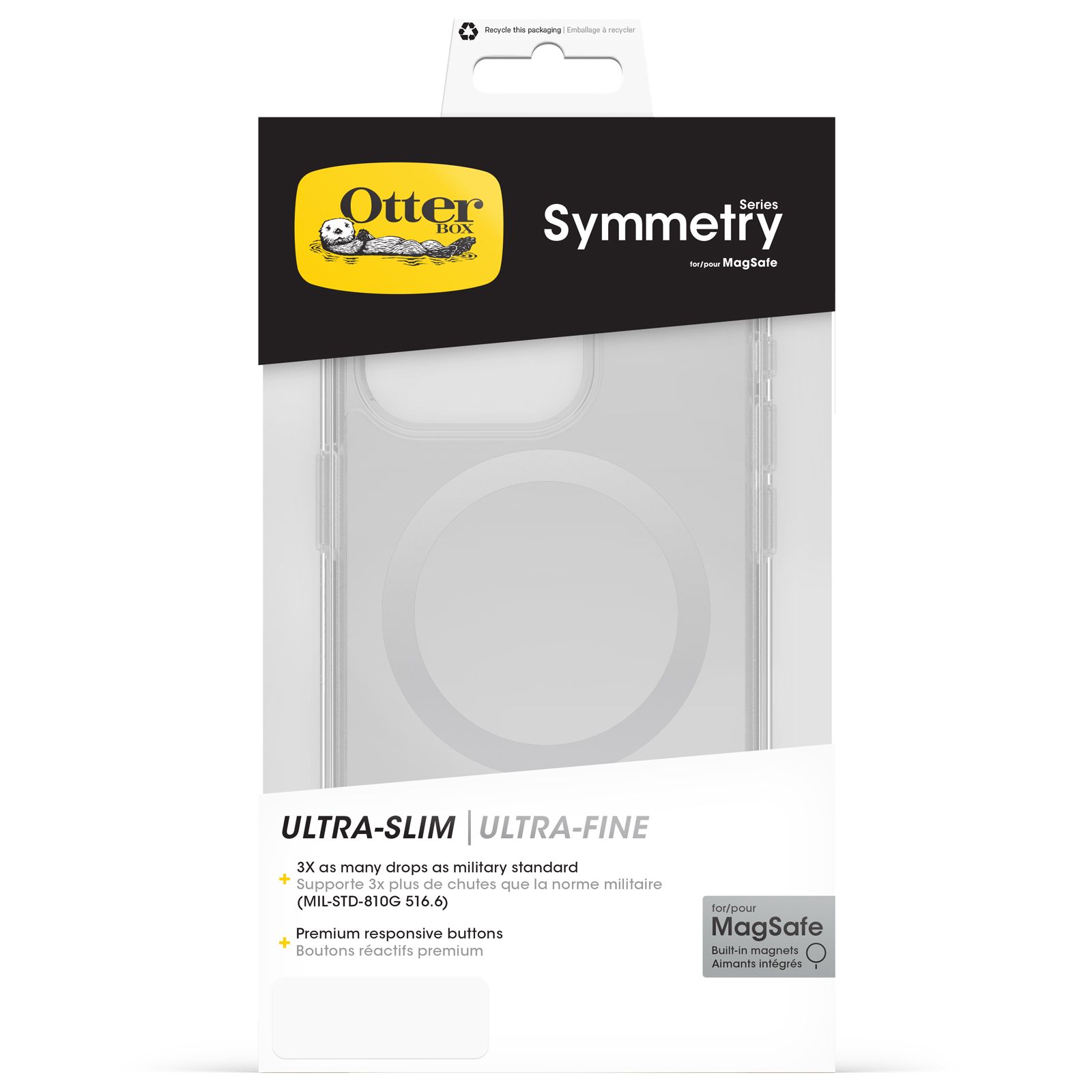 OtterBox iPhone 15 Pro Symmetry Clear MagSafe Case - Clear