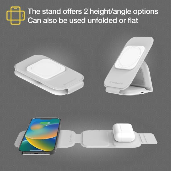 Scosche MagicMount Travel Folding 2in1 Wireless Charger