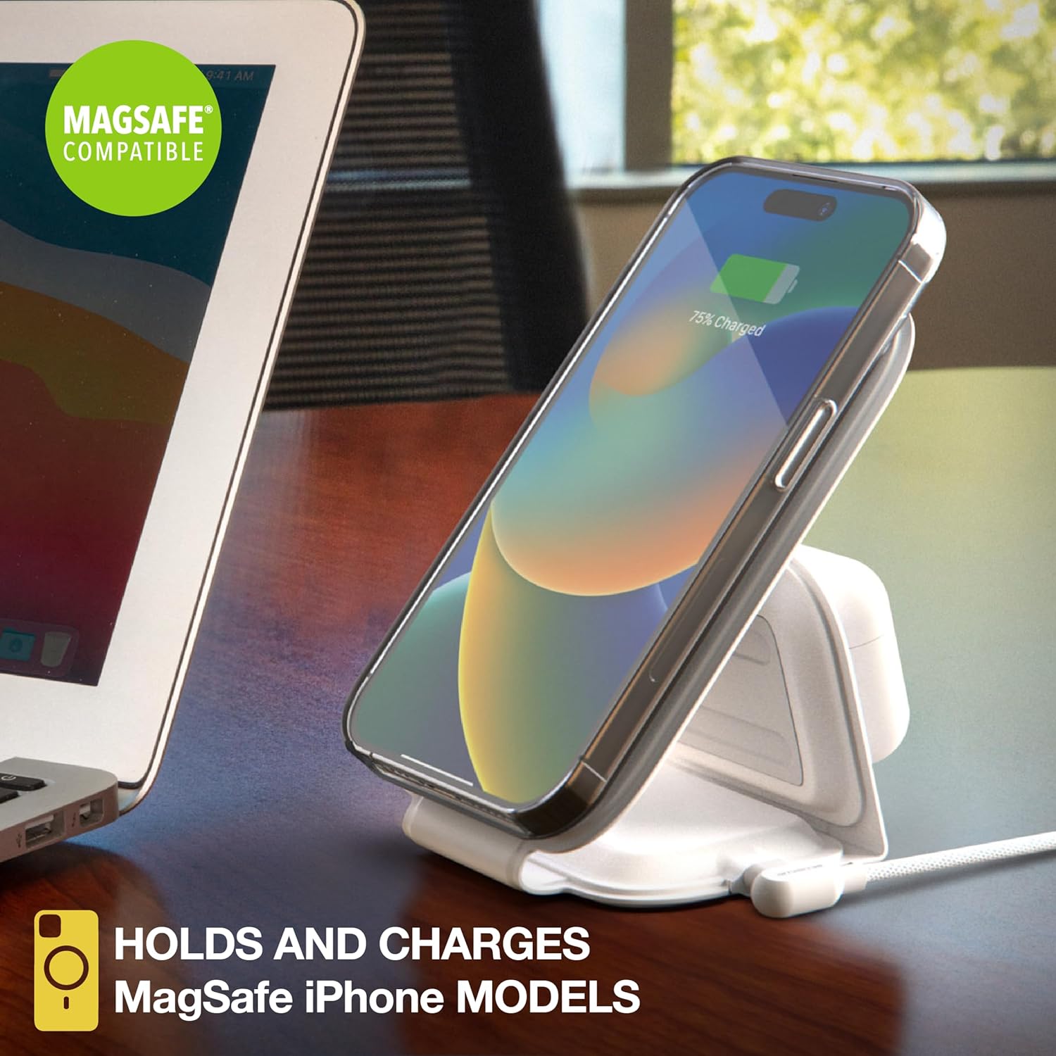 Scosche MagicMount Travel Folding 2in1 Wireless Charger