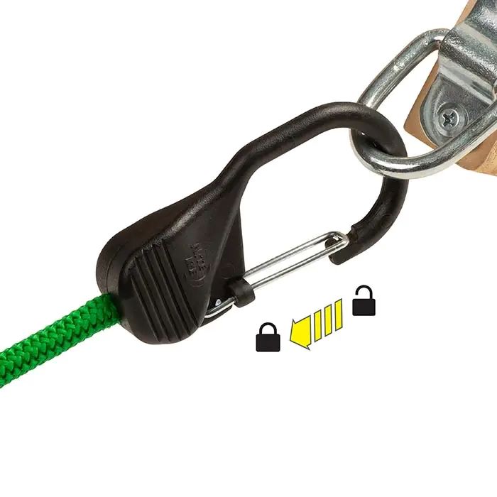 Niteize SlideLock® Carabiner Bungee - 48 in. - Green