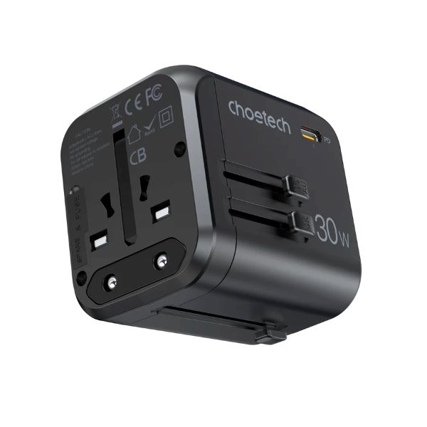 Choetech Travel Wall Charger Gan PD30W 3A+C 