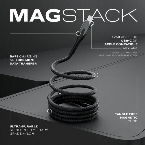 Statik MagStack Magnetic Cable USB-C to USB-C 6FT