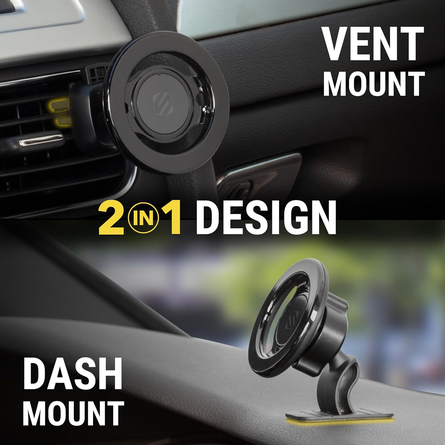  Scosche Magicmount™ Select Magsafe Dash/Vent Mount Magnetic Non Telescoping Extendo Mount for Mobile & MagSafe Devices