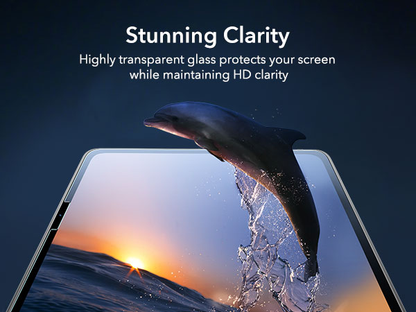 ESR iPad Pro 11" (2024) Tempered-Glass Screen Protector Clear 1Pack 