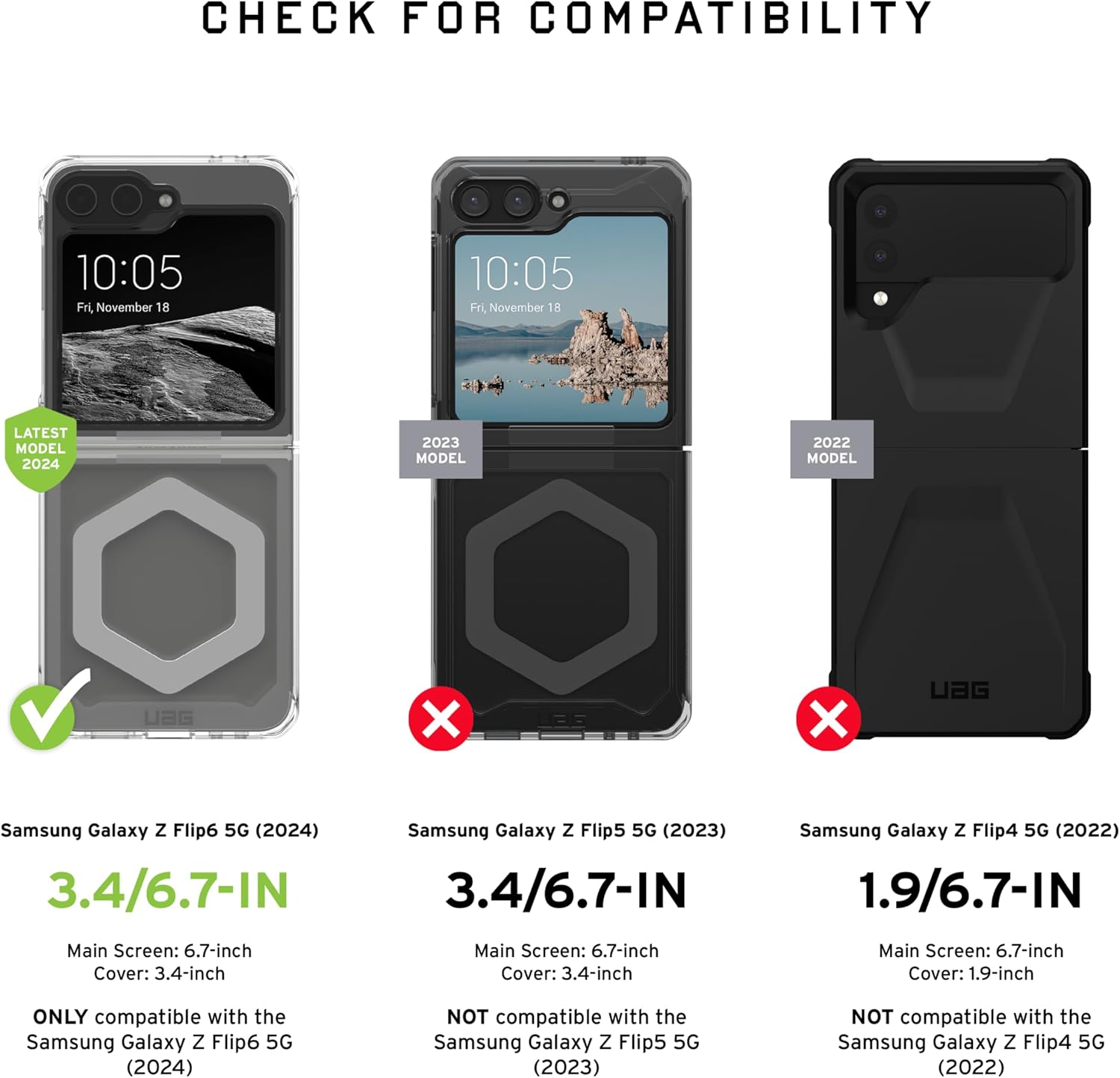 UAG Samsung Galaxy Z Flip 6 Plyo Pro Ice/Silver