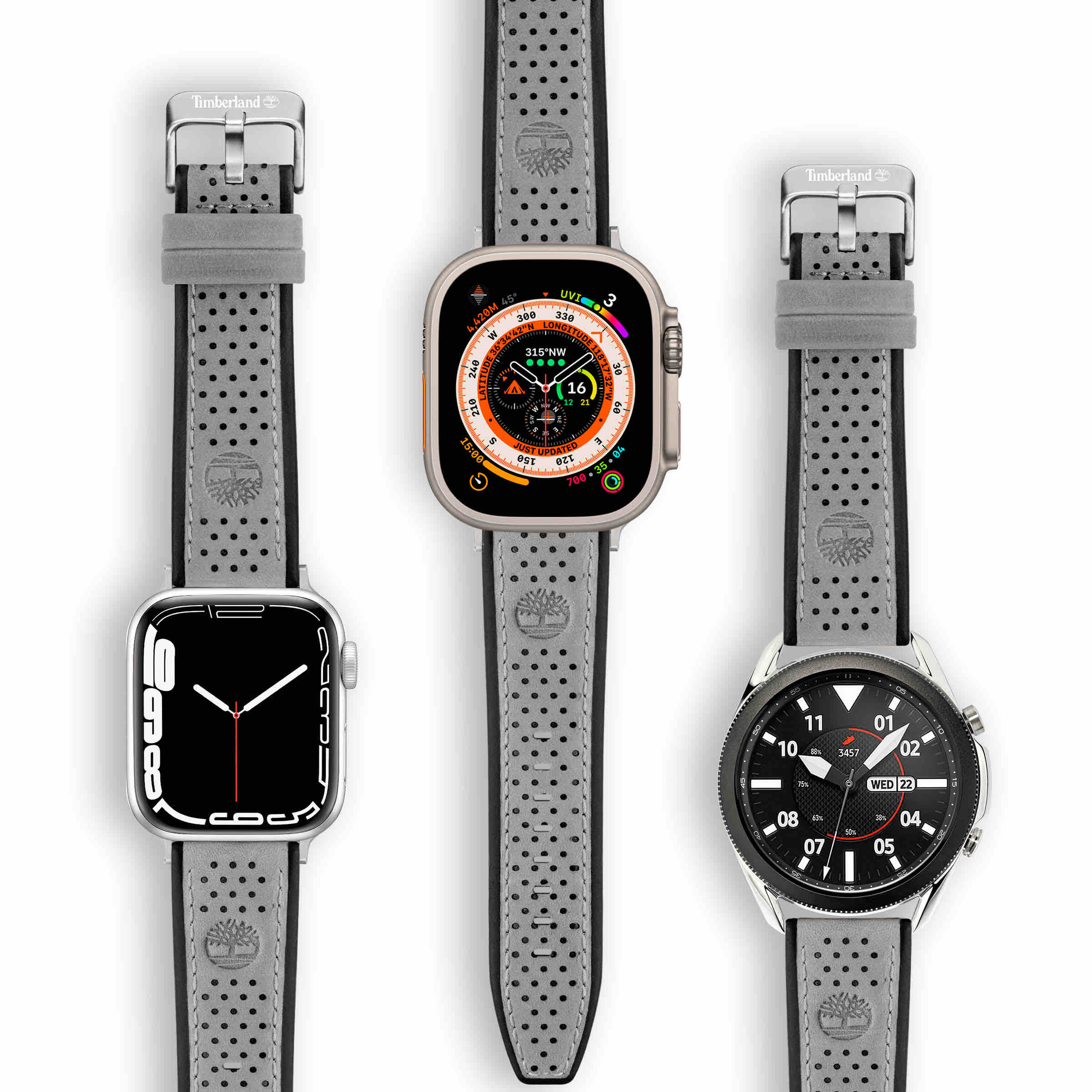 Timberland Attleboro Apple Watch Ultra/42/44/45/49 , Smart watch 22mm Leather Strap