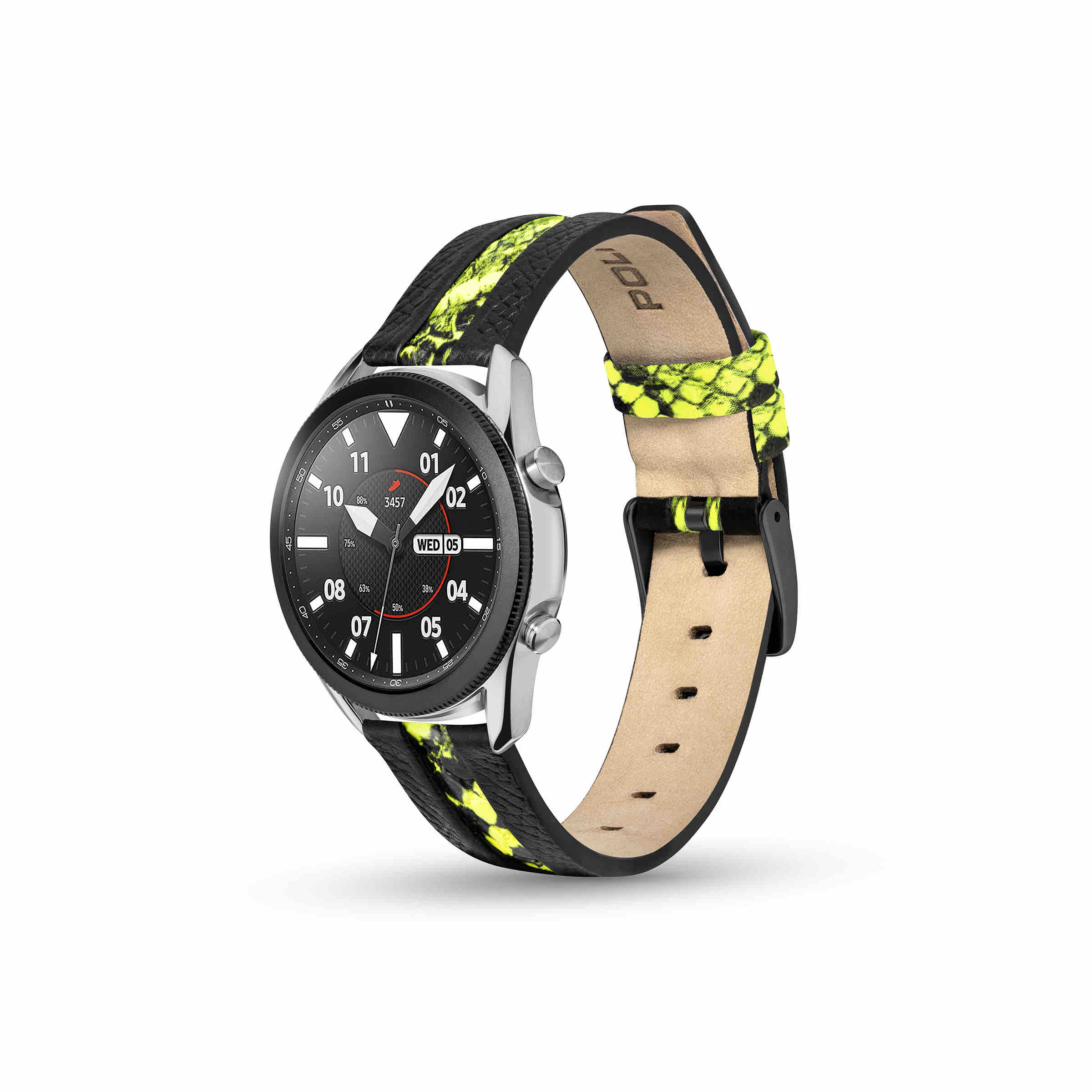 Police Apple Watch 38/40/41, Smart Watch 20mm Bridge Leather Gun Strap