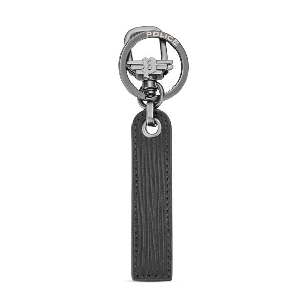 Police ENZO Mens Leather W/Wings Doghook