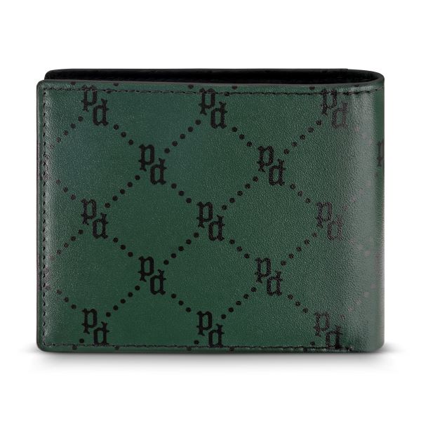 ECHO MENS LEATHER P EMBOSSED WALLET-11X9 CM