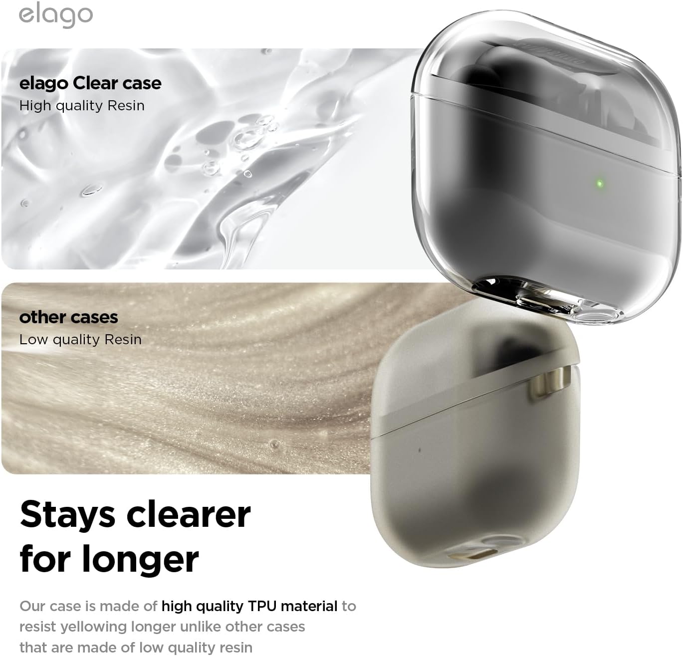 Elago Galaxy Buds 3 / 3 Pro Clear Hang Case