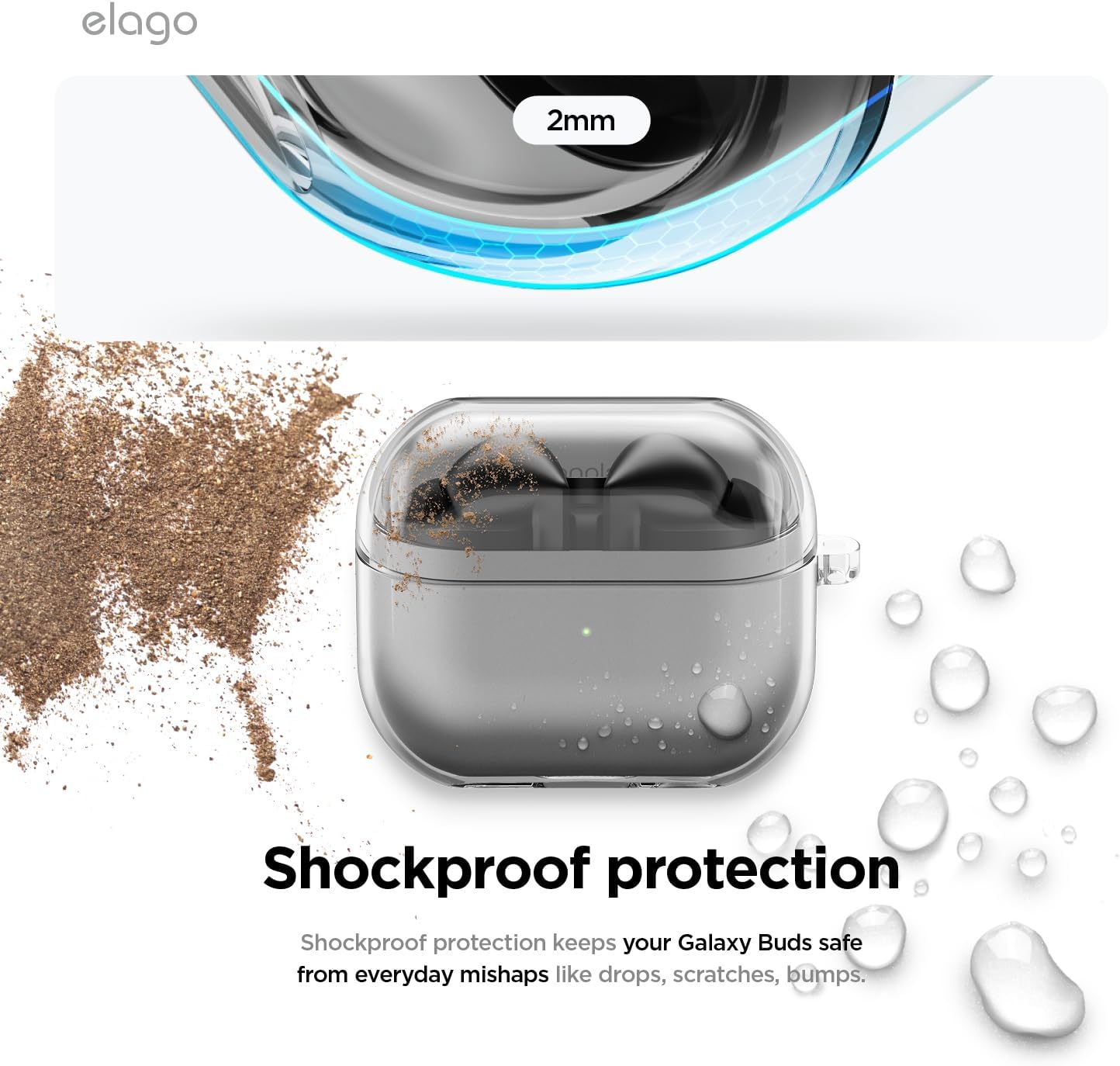 Elago Galaxy Buds 3 / 3 Pro Clear Hang Case