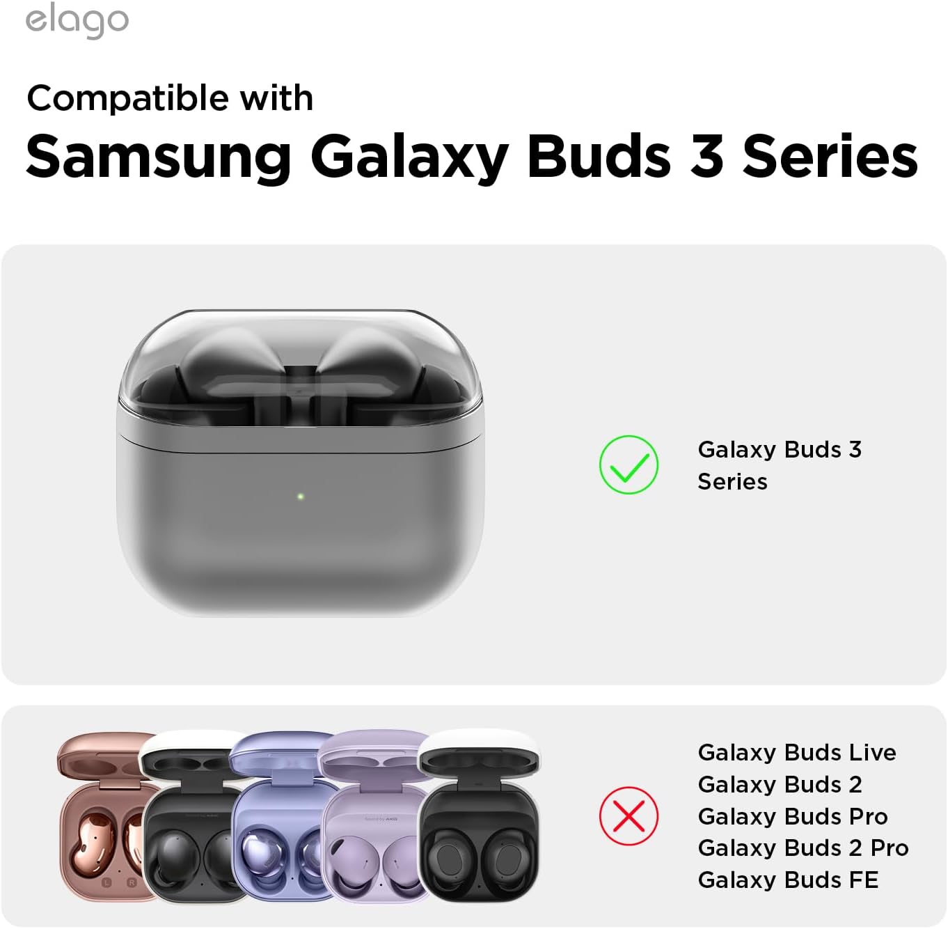 Elago Galaxy Buds 3 / 3 Pro Armor Hang Case 