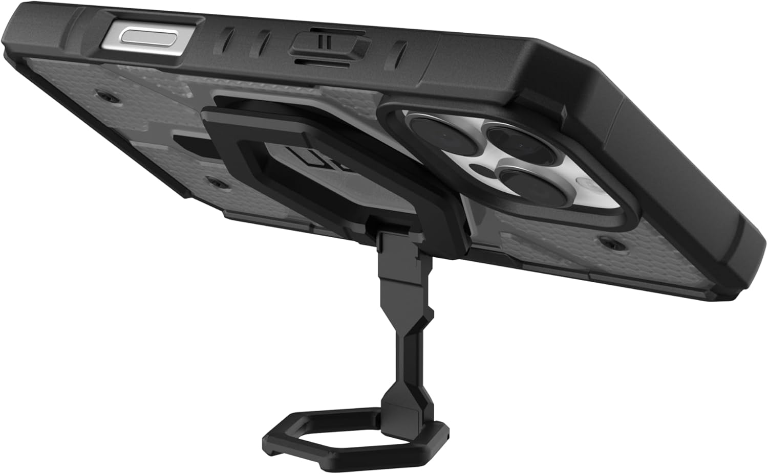 UAG iPhone 16 Pro Max Magsafe Pathfinder Clear Case - Ash / Black Stand
