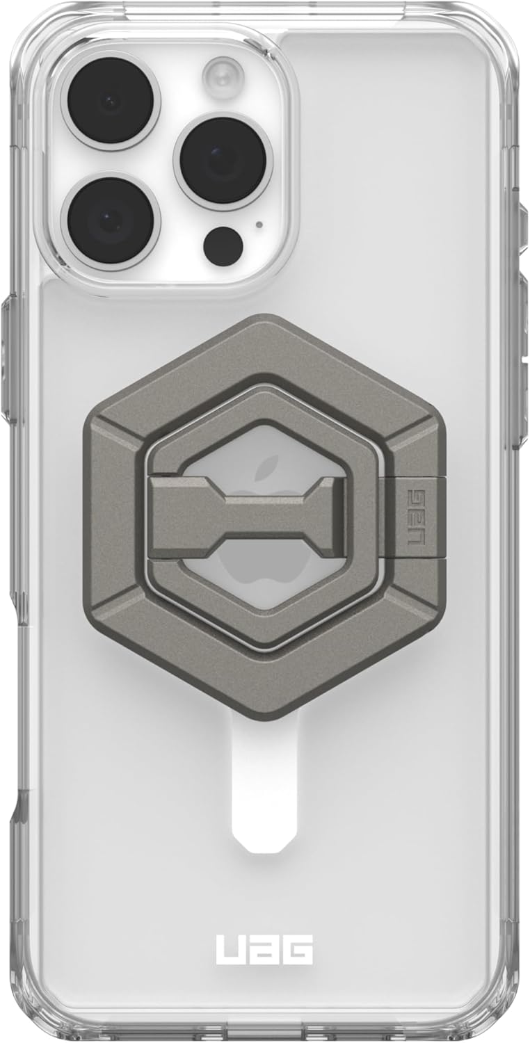 UAG iPhone 16 Pro Max Plyo MagSafe Bundle Ice White/Titanium Stand