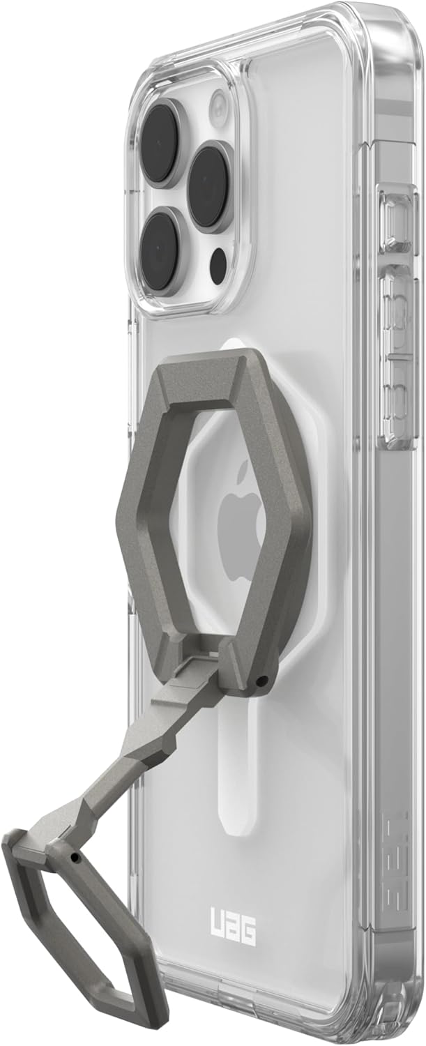 UAG iPhone 16 Pro Max Plyo MagSafe Bundle Ice White/Titanium Stand