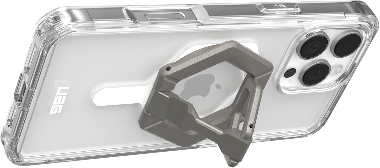 UAG iPhone 16 Pro Max Plyo MagSafe Bundle Ice White/Titanium Stand