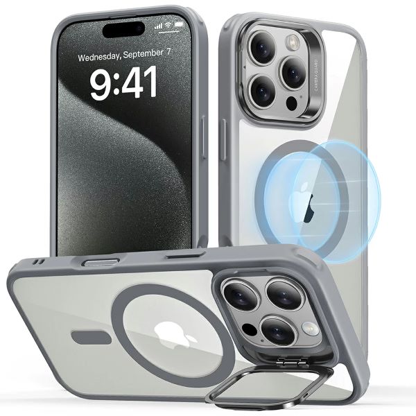 ESR iPhone 16 Pro Max Classic Hybrid (HaloLock) with Stash Stand Case