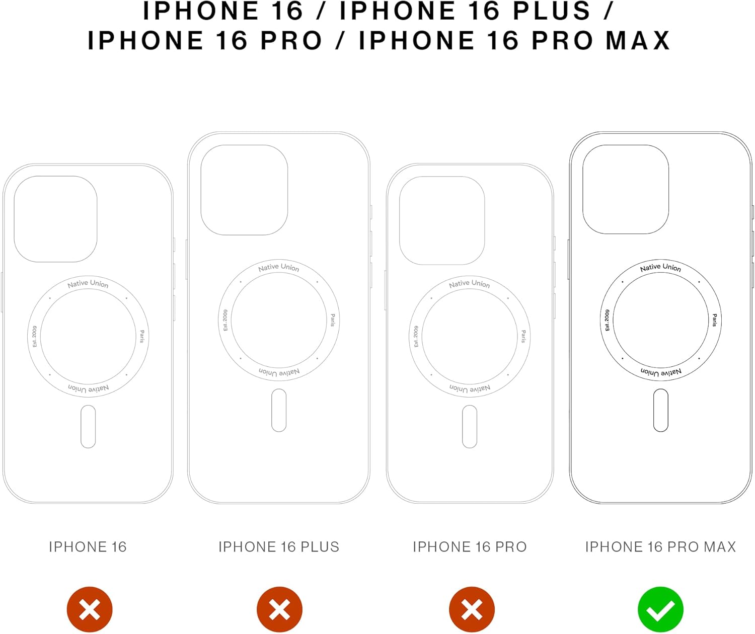 Native Union iPhone 16 Pro Max (RE) Clear Case