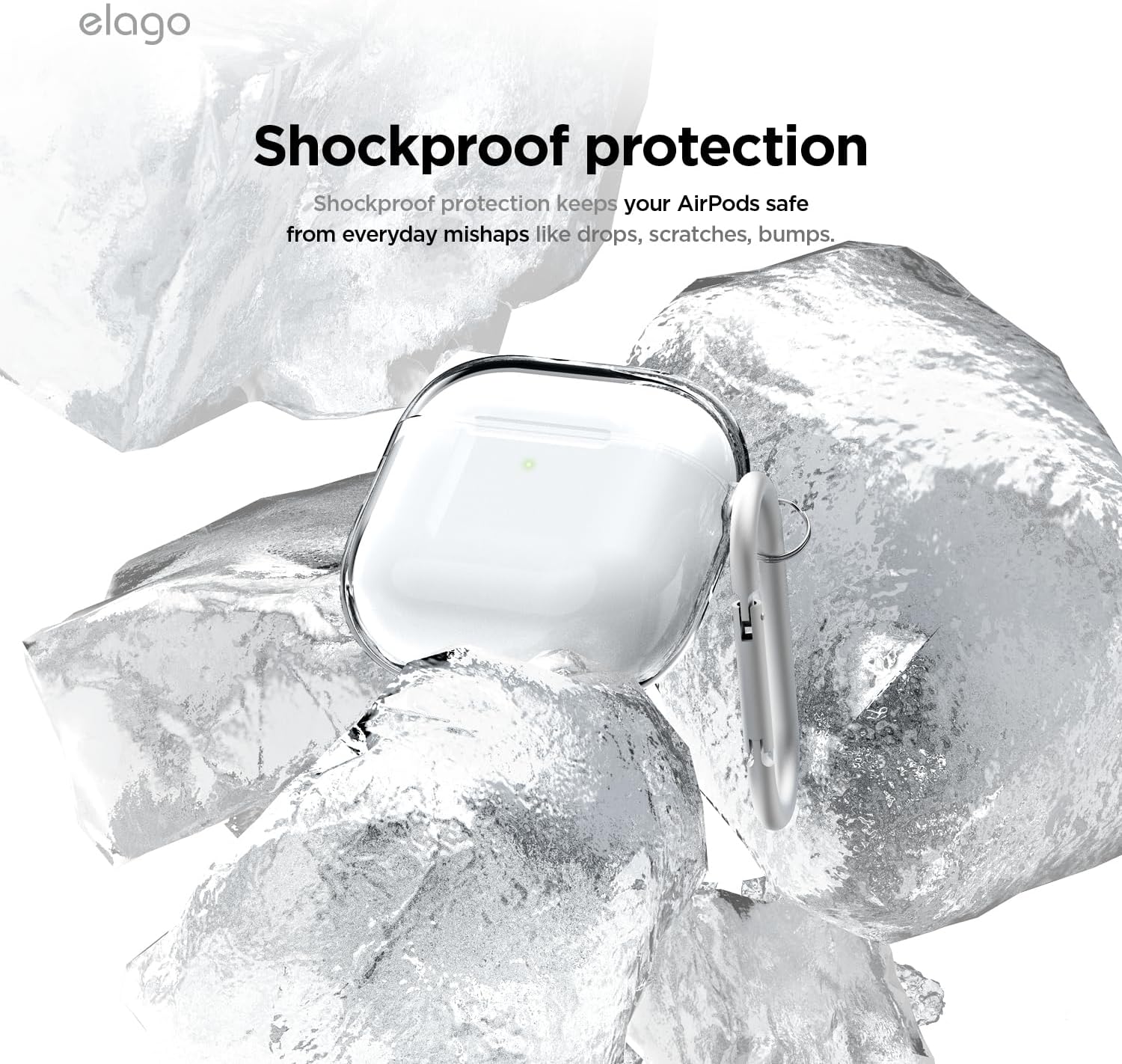 Elago AirPods 4 Clear Hang case - Transparent