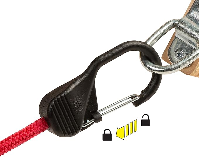 Niteize SlideLock® Carabiner Bungee - 24 in. - Red