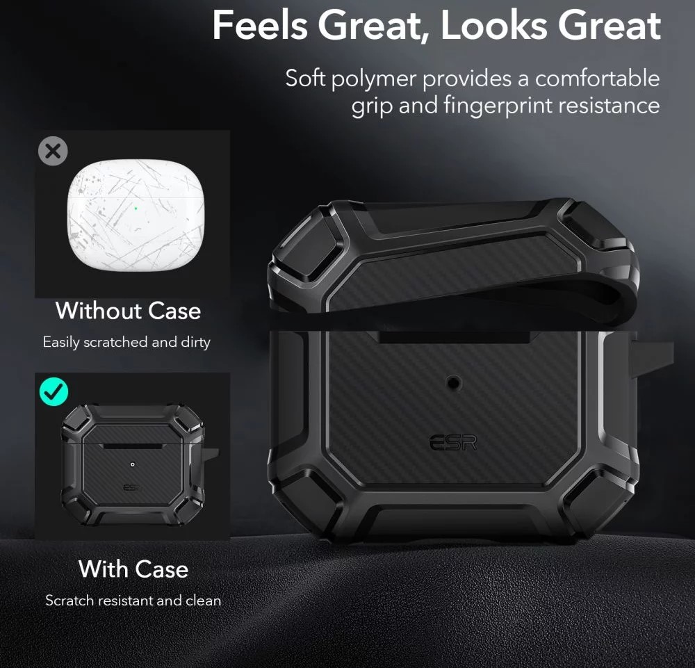 ESR AirPods 2 Shock Armor Tough Case