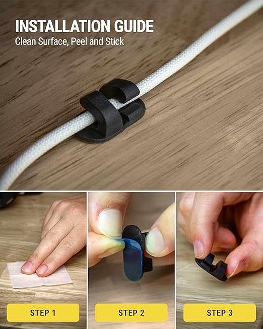 Scosche Adhesive Cable Management Clips (6-Pack)