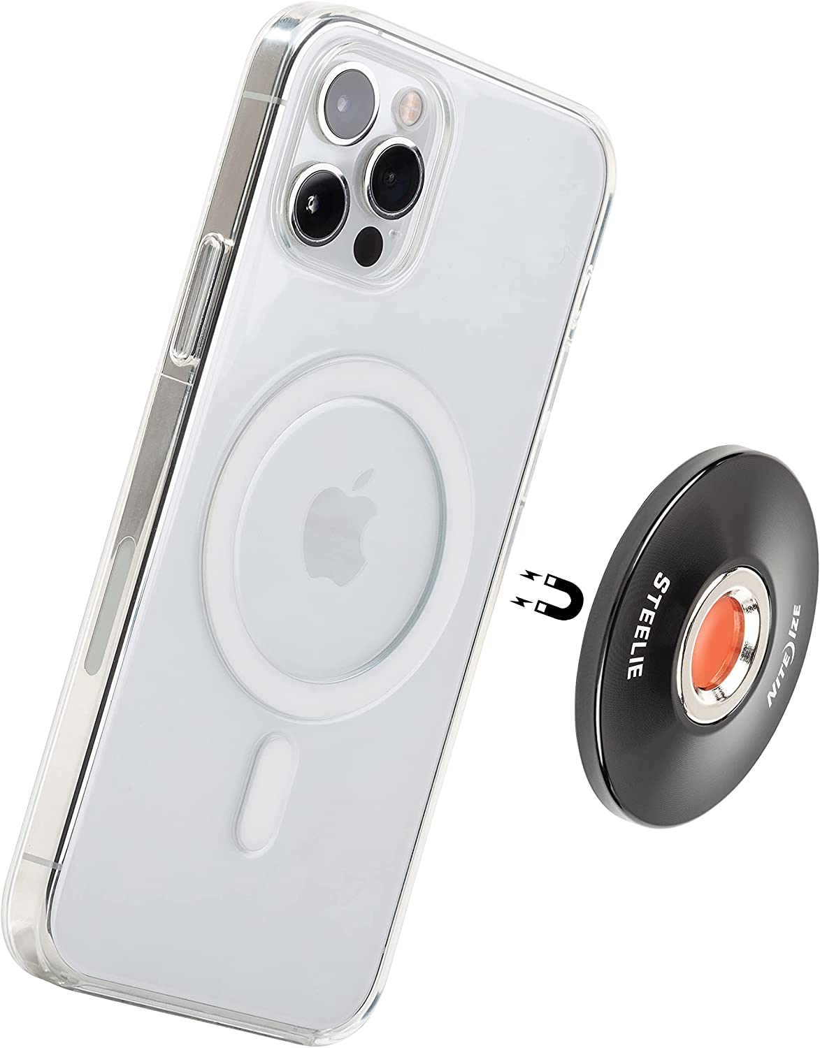 NiteIze Steelie® Orbiter® Plus Magnetic Socket + Metal Ring component for Magsafe - (Online Packaging)